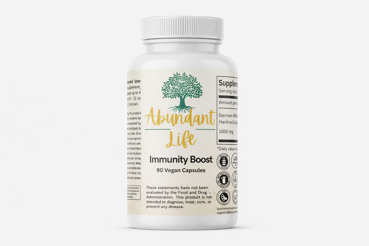 Abundant Life - German White Garlic Immunity Boost